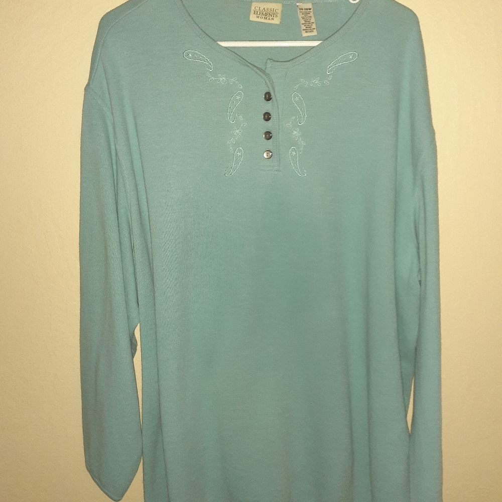Teal Long Sleeve Shirt